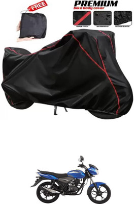 DeepShakshi AUTOMOTIVE Two Wheeler Cover for Bajaj(Discover 110, Black)
