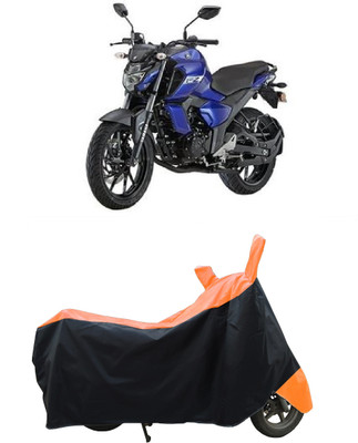 Coxtor Waterproof Two Wheeler Cover for Yamaha(FZ-FI BS6, Orange)