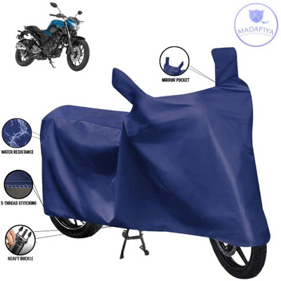 MADAFIYA Waterproof Two Wheeler Cover for Yamaha(FZ25, Blue)