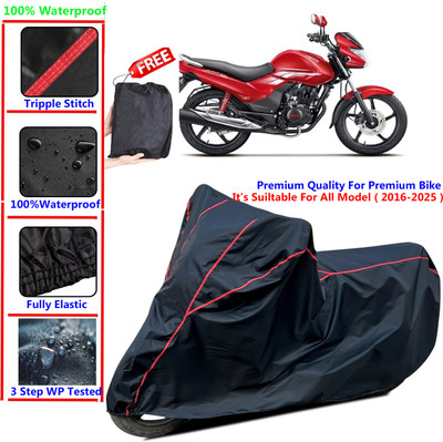 SThanaveX Waterproof Two Wheeler Cover for Hero(Achiever, Black)