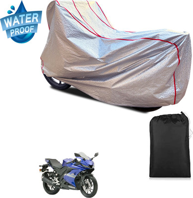PAGORA Waterproof Two Wheeler Cover for Yamaha(R15S, Silver)