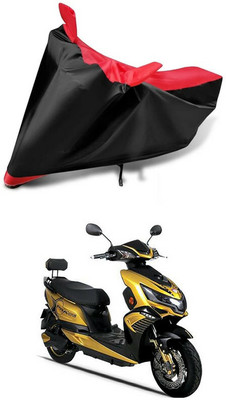 AutoGalaxy Waterproof Two Wheeler Cover for Okinawa(Praise, Red, Black)