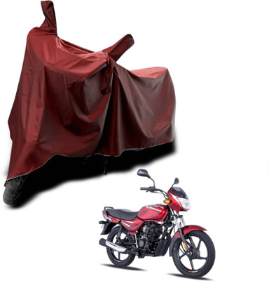 KEDIT Two Wheeler Cover for Bajaj(CT 100, Maroon)