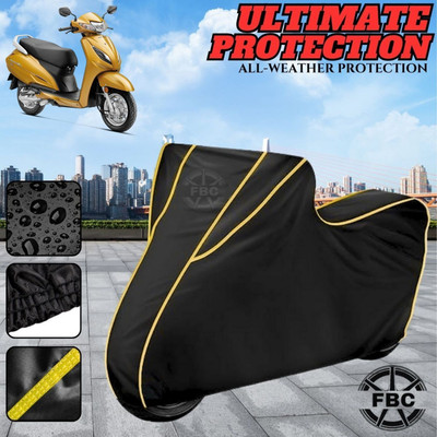 AutoGalaxy Waterproof Two Wheeler Cover for Honda(Activa 6G, Black)