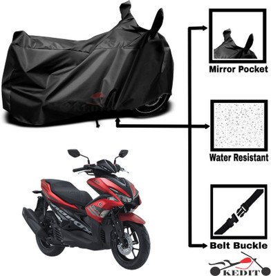 KEDIT Two Wheeler Cover for Yamaha(Aerox 155 Maxi, Black)