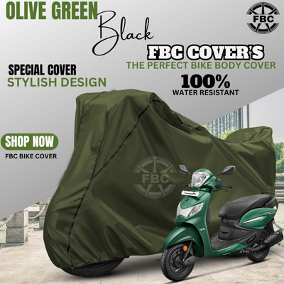 AUTOCAD Waterproof Two Wheeler Cover for Hero(Pleasure, Green)