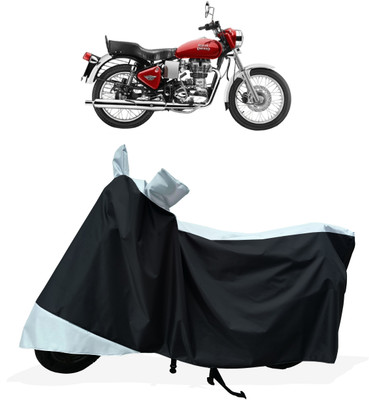 Tricway Two Wheeler Cover for Royal Enfield(Electra 4S, White)