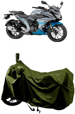 SUGASHRI Waterproof Two Wheeler Cover for Yamaha(Fazer 25 BS6, Green)