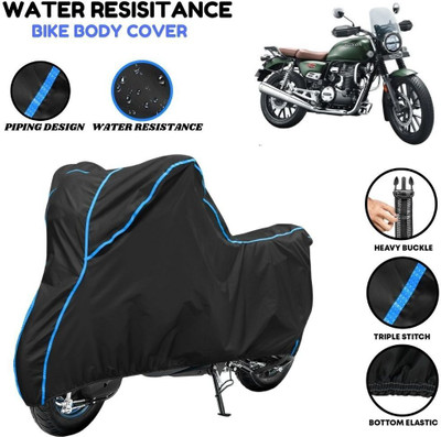 VOICO Waterproof Two Wheeler Cover for Honda(CB350RS, Black, Blue)
