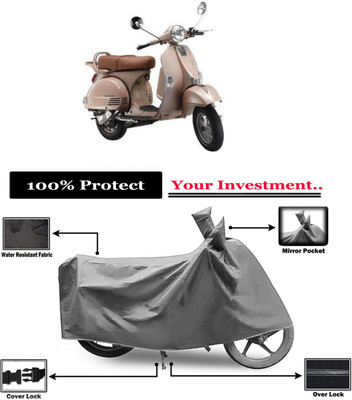 Amexride Two Wheeler Cover for LML(Star Euro 150, Grey)