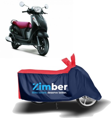 ZIMBER Two Wheeler Cover for Suzuki(Access 125, Red, Blue)