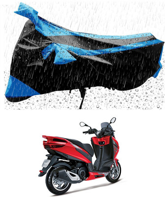 Mdstar Waterproof Two Wheeler Cover for Aprilia(SXR 160, Blue, Black)