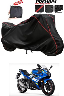 DeepShakshi AUTOMOTIVE Two Wheeler Cover for Suzuki(Gixxer 250, Black)