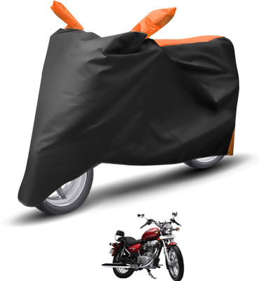 Caronix Waterproof Two Wheeler Cover for Royal Enfield(Thunderbird 500, Orange)