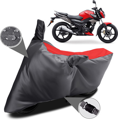 Mdstar Waterproof Two Wheeler Cover for TVS(Raider, Red)