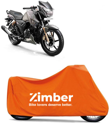 THE REAL ARV Two Wheeler Cover for TVS(Apache RTR 180, Orange)