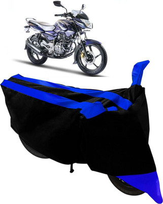 Mdstar Waterproof Two Wheeler Cover for Bajaj(Black, Blue)