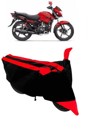 SMDP Waterproof Two Wheeler Cover for Hero(Glamour FI, Red, Black)