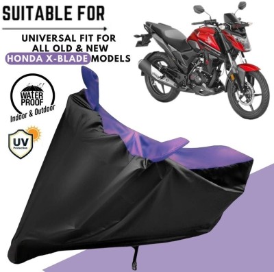 ZAQE Waterproof Two Wheeler Cover for Honda(X-Blade, Purple)