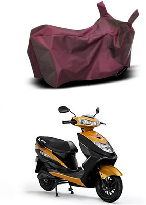 Mdstar Waterproof Two Wheeler Cover for Ampere(REO BS6, Maroon)