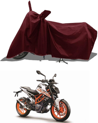 DeepShakshi AUTOMOTIVE Two Wheeler Cover for KTM(Duke 390 ABS, Maroon)