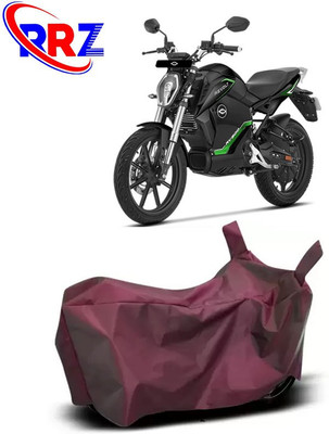RRZ Waterproof Two Wheeler Cover for Revolt(RV 300, Maroon)