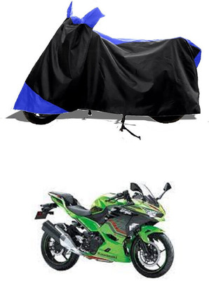 GROFATIK Two Wheeler Cover for Kawasaki(Ninja 400 BS6, Blue)
