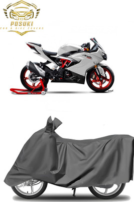 POSUKI Waterproof Two Wheeler Cover for TVS(Apache RTR 310, Grey)