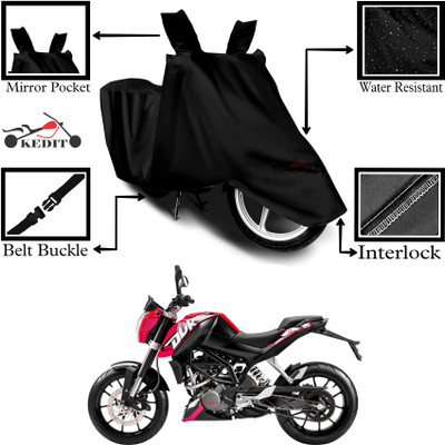 KEDIT Two Wheeler Cover for KTM(Duke 390, Black)