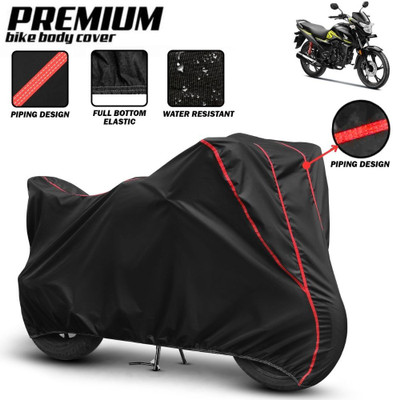 Mwiss Waterproof Two Wheeler Cover for Honda(SP 125, Black, Red)