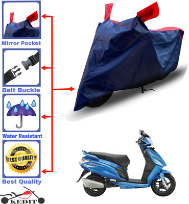 KEDIT Two Wheeler Cover for Hero(Maestro, Red, Blue)