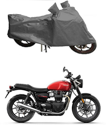 MMSSTAR Waterproof Two Wheeler Cover for Triumph(Street Twin, Grey)