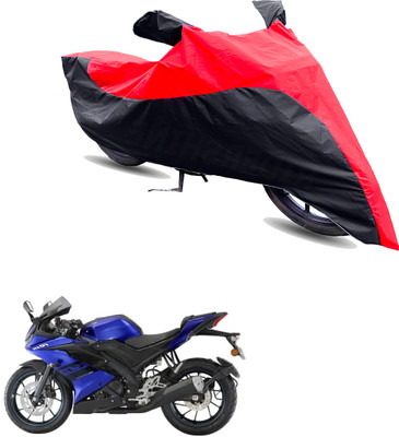 Motodreka Two Wheeler Cover for Yamaha(YZF R15, Red, Black)