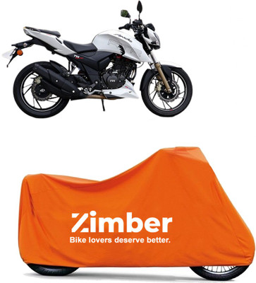 APNEK Two Wheeler Cover for TVS(Apache RTR 200 4V, Orange)