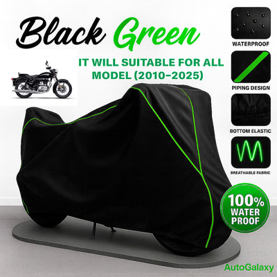 AutoGalaxy Waterproof Two Wheeler Cover for Royal Enfield(Bullet 350 Twinspark, Black)