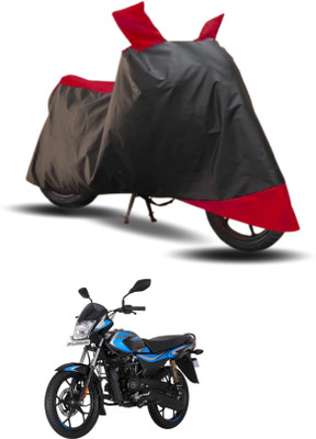 KEDIT Two Wheeler Cover for Bajaj(Platina 110 H-Gear, Red, Black)