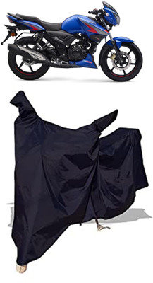 Amexride Two Wheeler Cover for TVS(Apache RTR 160, Black)