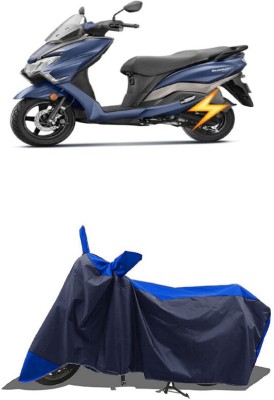 SUGASHRI Waterproof Two Wheeler Cover for Suzuki(Burgman Electric, Blue, Blue)