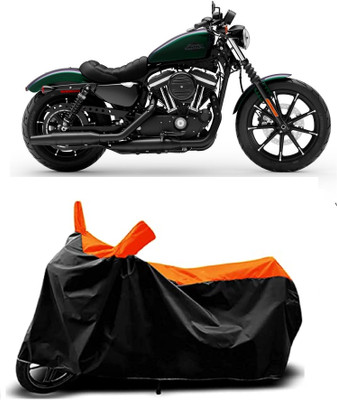 THE REAL ARV Waterproof Two Wheeler Cover for Bajaj(Pulsar 150, Orange, Black)