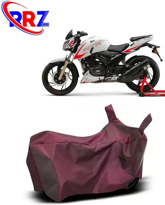 RRZ Waterproof Two Wheeler Cover for TVS(Apache RTR 200, Maroon)