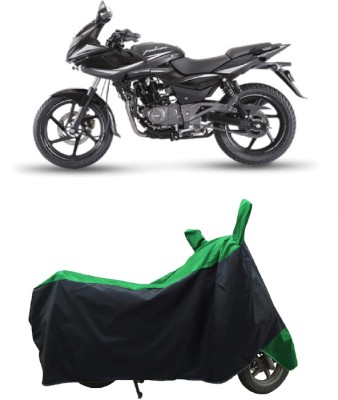 Coxtor Waterproof Two Wheeler Cover for Bajaj(Pulsar 220, Green)