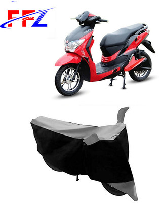 FFZ Waterproof Two Wheeler Cover for Hero Electric(Dash, Black, Grey)