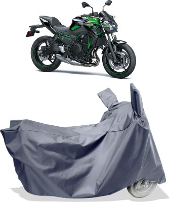 Amexride Two Wheeler Cover for Kawasaki(Z650 BS6, Grey)