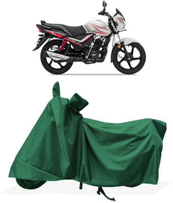 Tricway Two Wheeler Cover for TVS(Star City Plus BS6, Green)