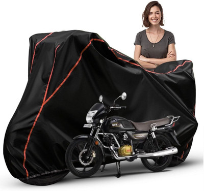 Car Styling Waterproof Two Wheeler Cover for TVS(Radeon, Black, Red, Multicolor)