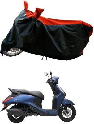 AESTRYD Two Wheeler Cover for Yamaha(Fascino 125 FI, Red)