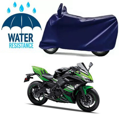 Furious3D Two Wheeler Cover for Kawasaki(Ninja 650, Blue)