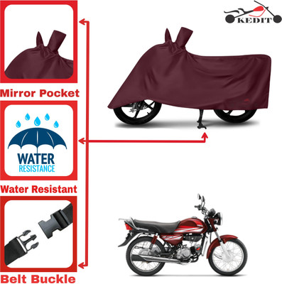 KEDIT Two Wheeler Cover for Hero(HF Dawn, Maroon)