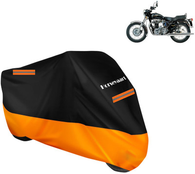 Horseyaart Waterproof Two Wheeler Cover for Royal Enfield(Electra 4S, Orange)