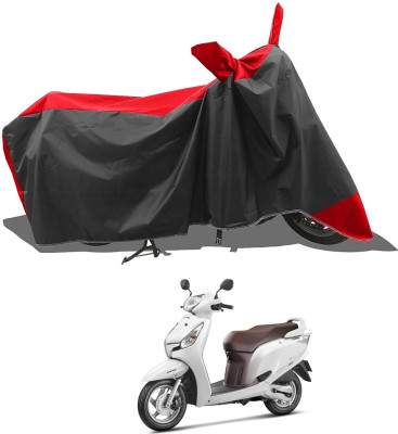 KEDIT Two Wheeler Cover for Honda(Red, Black)